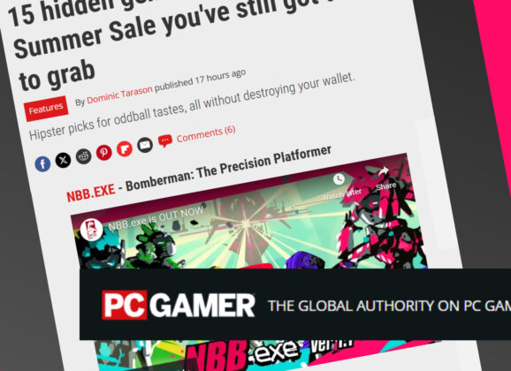 NBB.exe featured as a HIDDEN GEM in PCgamer!
